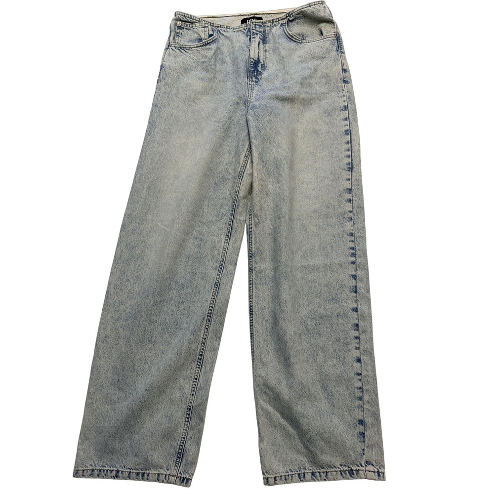 BDG Wide‎ Leg Jeans Womens 28W Blue Light Wash High Rise Relaxed Denim 31x30